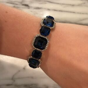 Elegant Blue Gemstone Bracelet